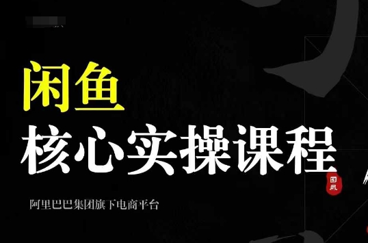 2024闲鱼核心实操课程，从养号、选品、发布、销售，教你做一个出单的闲鱼号-腾渊网创