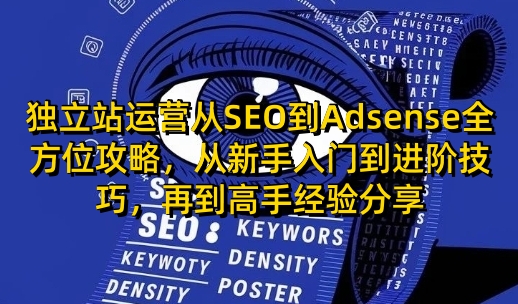 独立站运营从SEO到Adsense全方位攻略，从新手入门到进阶技巧，再到高手经验分享-腾渊网创