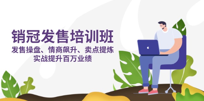 销冠 发售培训班：发售 操盘+情商 飙升+卖点 提炼，实战提升百万业绩-腾渊网创