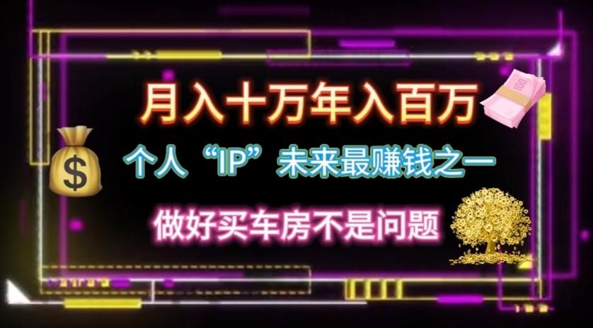 个人“ip”月入10w，年入100w-腾渊论坛