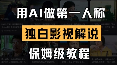 用AI做第一人称独白影视解说，手把手教学，保姆级教程-腾渊论坛