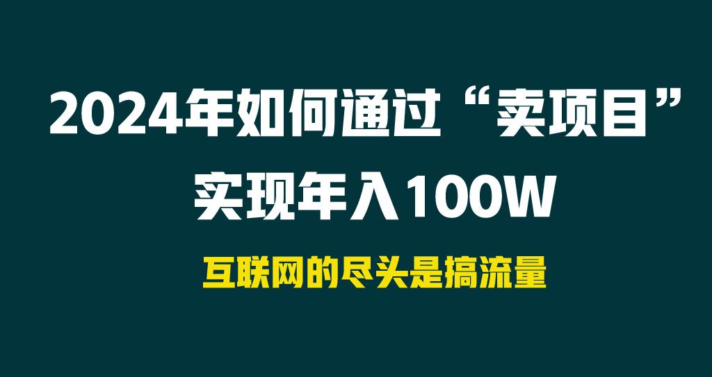 2024年如何通过“卖项目”实现年入100W-腾渊网创
