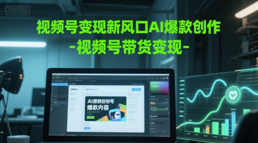 视频号变现新风口AI爆款创作-视频号带货变现-腾渊论坛
