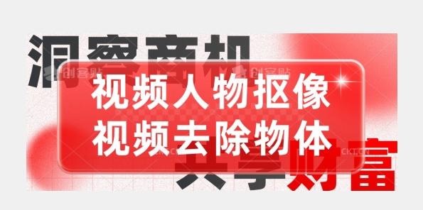 【超强视频处理工具】视频人物抠像+视频去除物体-腾渊论坛