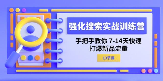 强化 搜索实战训练营，手把手教你 7-14天快速-打爆新品流量(13节课-腾渊网创