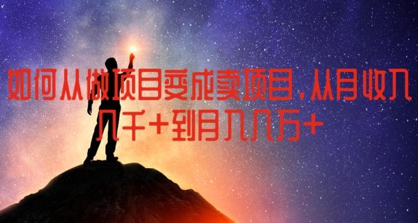 如何从做项目变成卖项目，从月收入几千到月入几万【揭秘】-腾渊论坛