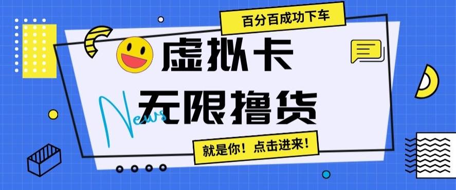 虚拟卡无限撸货，百分百成功下车【仅揭秘】-腾渊论坛