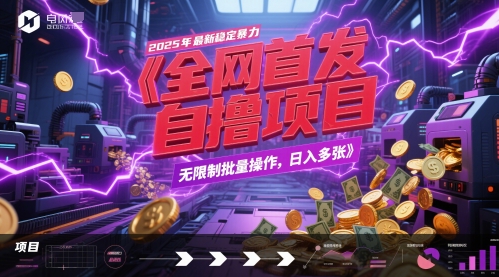 全网首发，2025年最新稳定暴力全自动自撸项目，无限制批量操作，日入多张【揭秘】-腾渊论坛