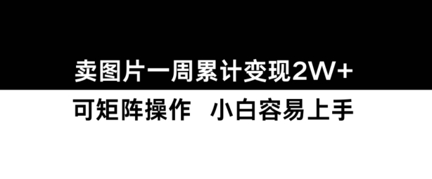 小红书【卖图片】一周累计变现2W+小白易上手-腾渊网创