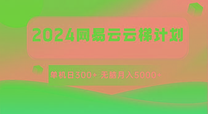 2024网易云云梯计划 单机日300+ 无脑月入5000+-腾渊论坛