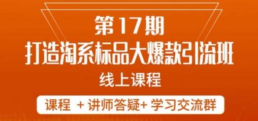 南掌柜-第17期打造淘系标品大爆款，5天线上课-腾渊网创