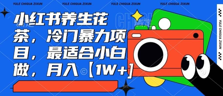 小红书养生花茶，冷门暴力项目，最适合小白做，月入【1W+】-腾渊网创
