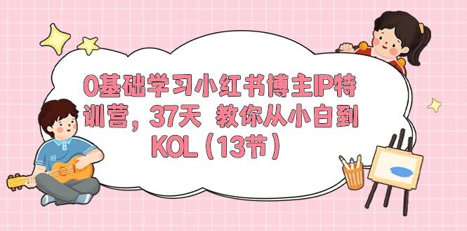 0基础学习小红书博主IP特训营，37天 教你从小白到KOL(13节-腾渊网创