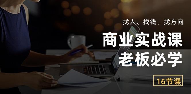 商业实战课【老板必学】：找人、找钱、找方向(16节课-腾渊论坛