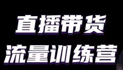 直播带货流量训练营，小白主播必学直播课-腾渊网创