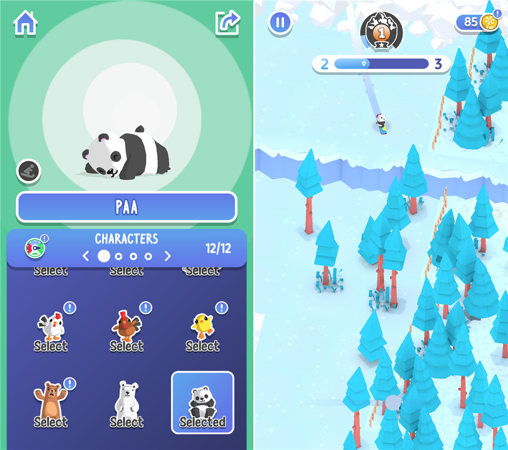 冒险游戏疯狂雪山角色解锁-腾渊网创