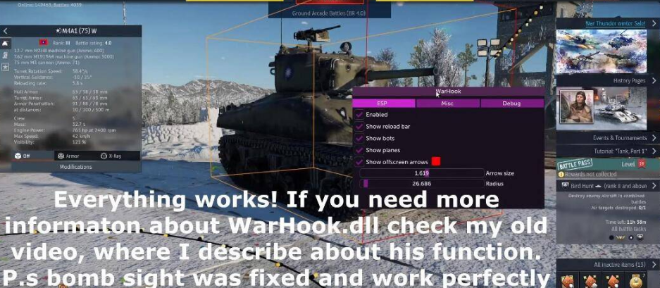 War Thunder 战争雷霆 透视自瞄免费辅助v1.9-腾渊论坛