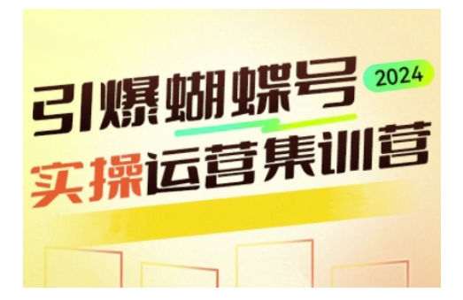 引爆蝴蝶号实操运营，助力你深度掌握蝴蝶号运营，实现高效实操，开启流量变现之路-腾渊网创