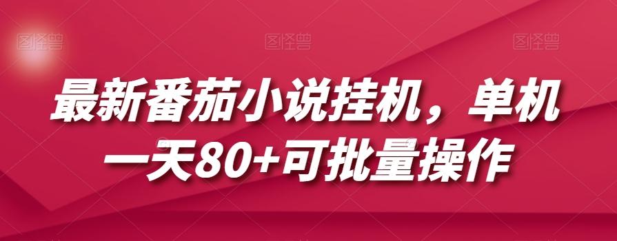 最新番茄小说挂机，单机一天80+可批量操作【揭秘】-腾渊论坛