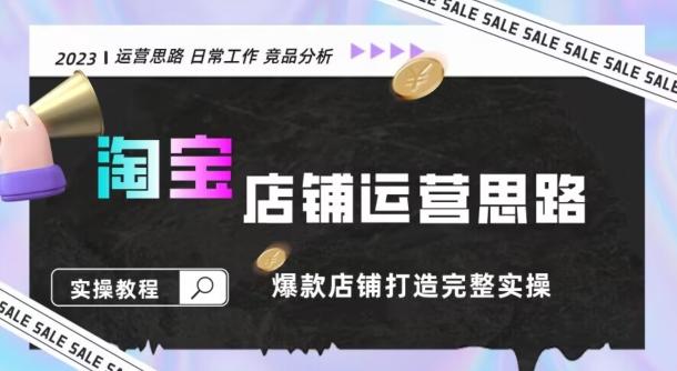 2023淘宝店铺运营全攻略：竞品分析，打造爆款店铺完整实操（附运营思维素材）-腾渊网创