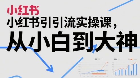 小红书引流实操课，从小白到大神-腾渊网创