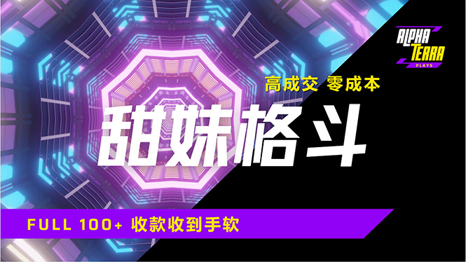 高成交零成本，售卖甜美格斗课程，谁发谁火，加爆微信，日入1000+收款...-腾渊网创