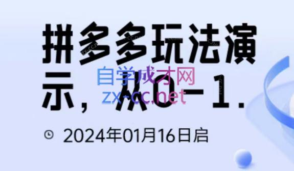 吴老师·拼多多从选品到截流到付费的玩法技巧-腾渊网创