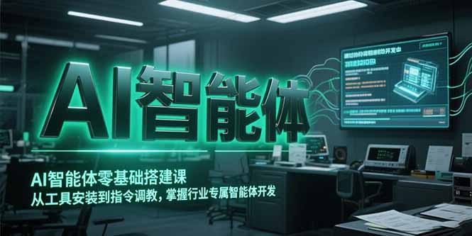AI智能体零基础搭建课，从工具安装到指令调教，掌握行业专属智能体开发...-腾渊网创