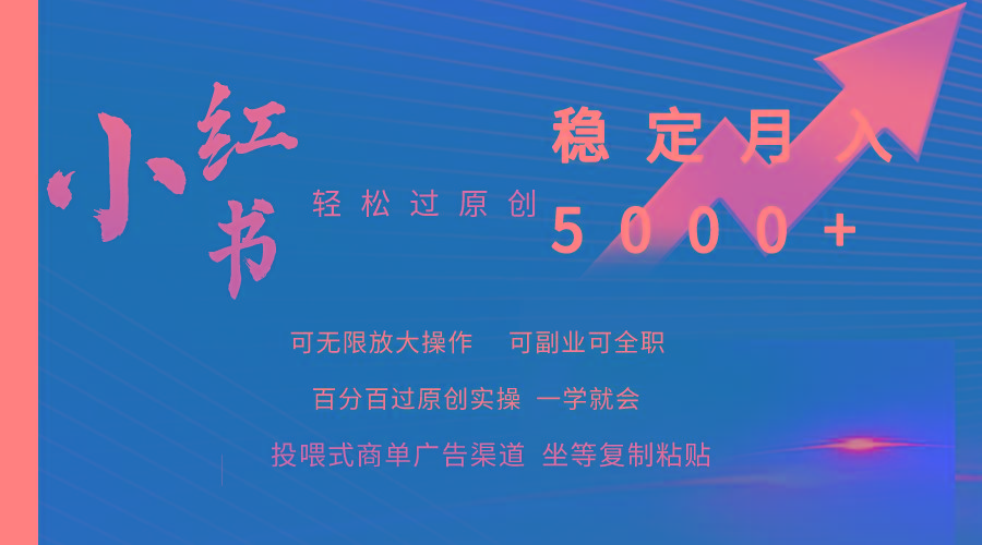(9792期)小红书轻松过原创稳定月入5000+-腾渊网创