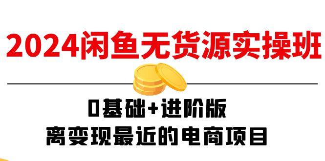 2024闲鱼-无货源实操班：0基础+进阶版，离变现最近的电商项目(15节-腾渊网创