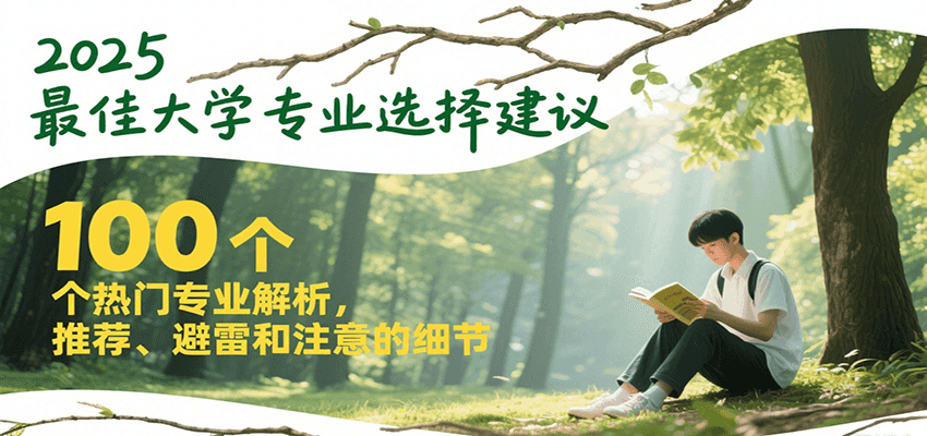 2025最佳大学专业选择建议，100个热门专业解析，推荐、避雷和注意的细节-腾渊网创