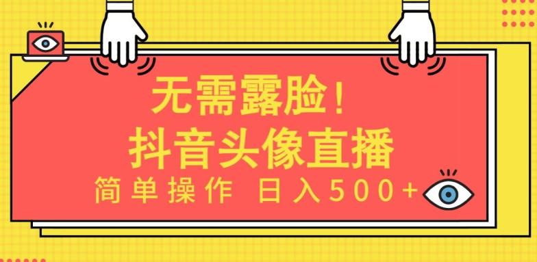 无需露脸，Ai头像直播项目，简单操作日入500+【揭秘】-腾渊论坛