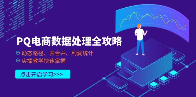 PQ电商数据处理全攻略，动态路径、表合并、利润统计，实操教学快速掌握-腾渊论坛