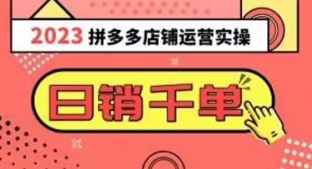 2023拼多多运营实操，每天30分钟日销1000＋，爆款选品技巧大全（10节课）-腾渊论坛