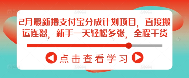 2月最新撸支付宝分成计划项目，直接搬运连怼，新手一天轻松多张，全程干货-腾渊论坛