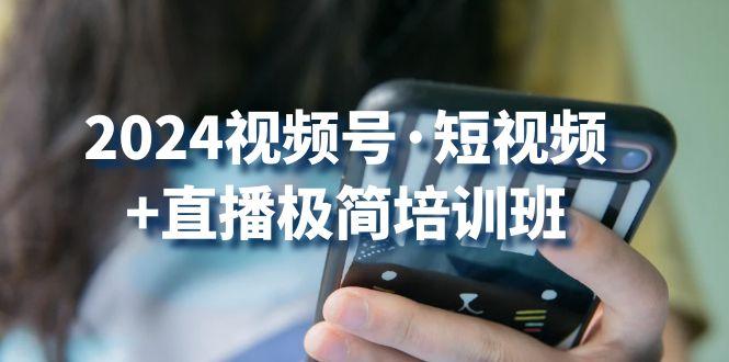 2024视频号·短视频+直播极简培训班：抓住视频号风口，流量红利-腾渊论坛