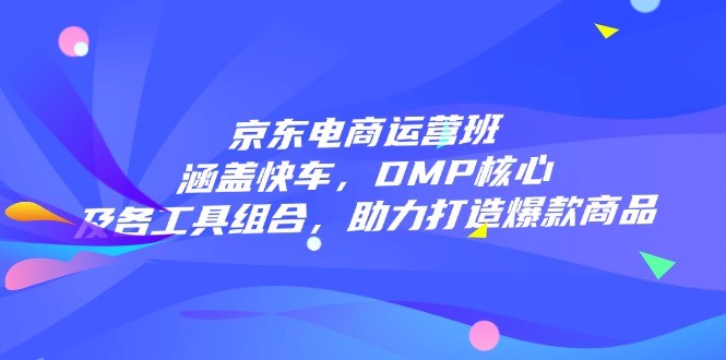 京东电商运营班：涵盖快车，DMP核心及各工具组合，助力打造爆款商品-腾渊网创