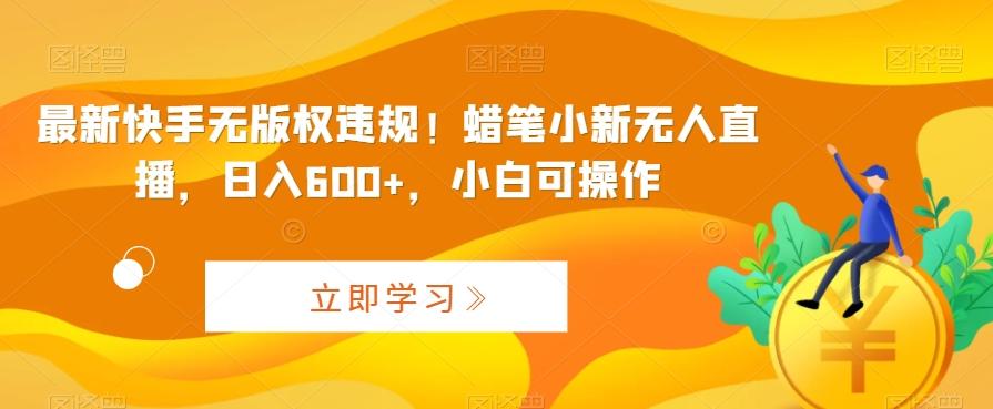 最新快手无版权违规！蜡笔小新无人直播，日入600+，小白可操作【揭秘】-腾渊网创