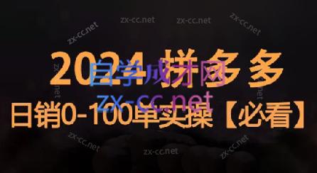 恒哥·2024拼多多日销0-100单实操-腾渊论坛
