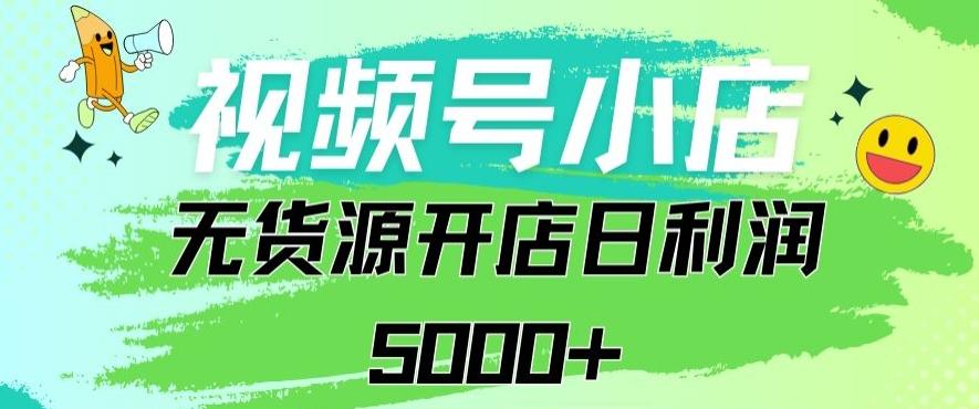 视频号无货源小店从0到1日订单量千单以上纯利润稳稳5000+【揭秘】-腾渊网创