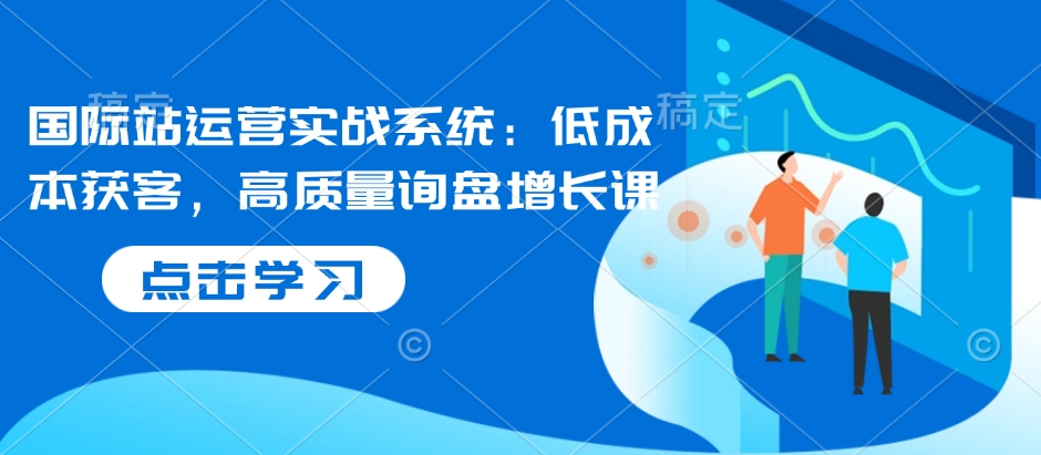 国际站运营实战系统：低成本获客，高质量询盘增长课-腾渊网创