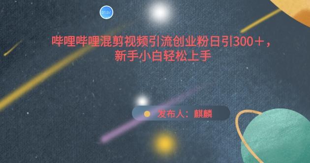 哔哩哔哩混剪视频引流创业粉日引300+，新手小白轻松上手【揭秘】-腾渊论坛