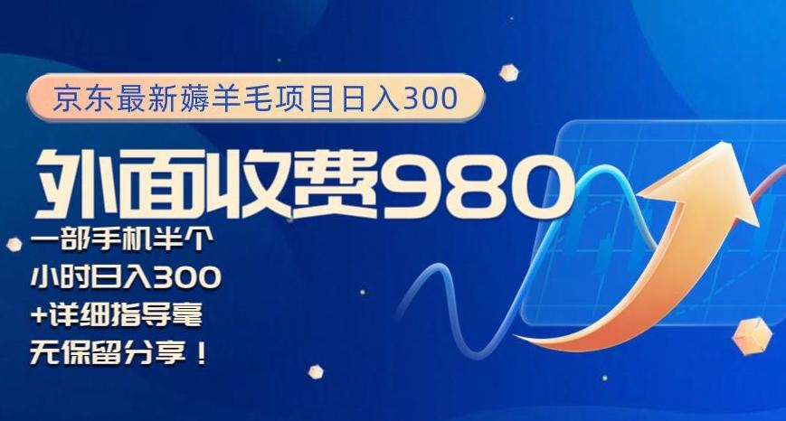 京东最新薅羊毛项目小白怎么做到日入300+一部手机半小时搞定-腾渊网创