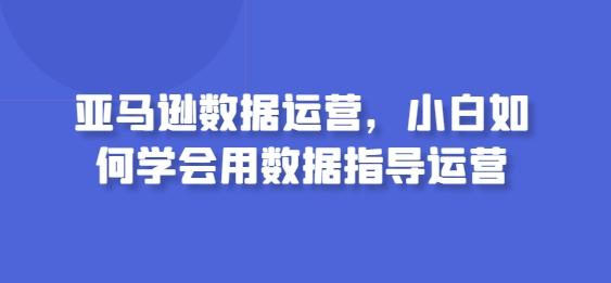亚马逊数据运营，小白如何学会用数据指导运营-腾渊网创