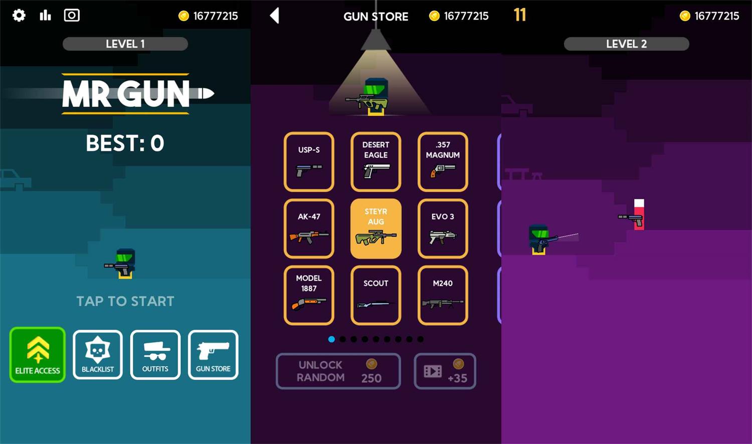 射击闯关游戏 神枪手先生-腾渊网创