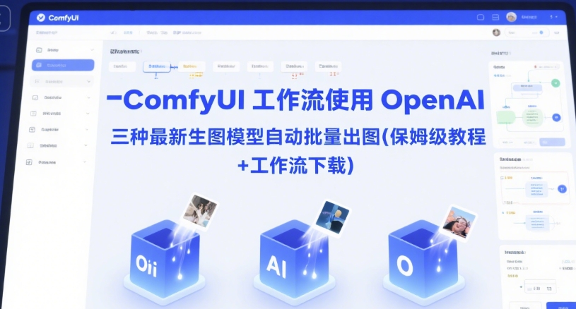 ComfyUI 工作流使用 OpenAI 三种最新生图模型自动批量出图(保姆级教程+工作流下载)-腾渊网创