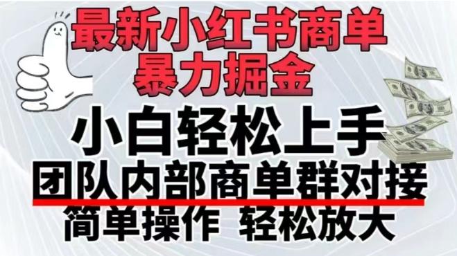 最新小红书商单，暴力掘金，单月稳定变现3W+-腾渊网创
