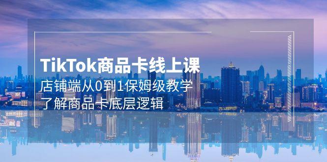 (9843期)Tk商品卡线上课，店铺端从0到1保姆级教学，了解商品卡底层逻辑(20节)-腾渊网创