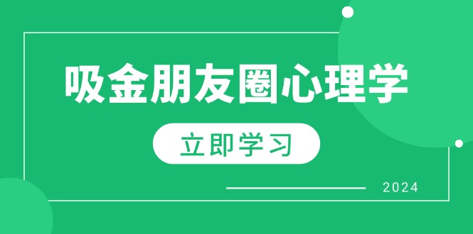 朋友圈吸金心理学：揭秘心理学原理，增加业绩，打造个人IP与行业权威-腾渊网创