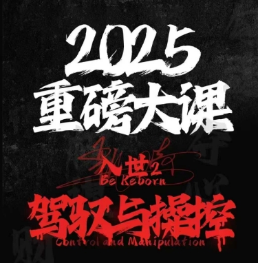 2025重磅大课，入世2，驾驭与控制-腾渊网创